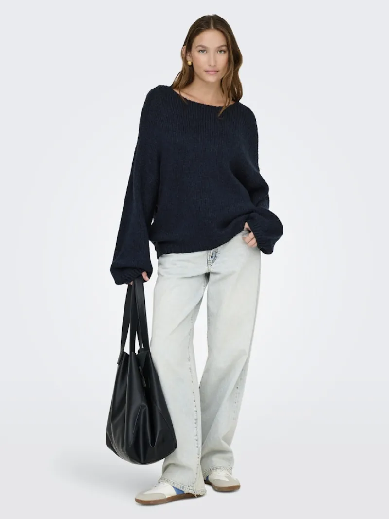 JDY Pullover & Sweatshirts*DINEA L/S REVERSIBLE PULLOV. KNT NOOS Total Eclipse