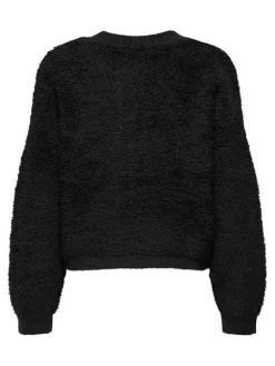 JDY Pullover & Sweatshirts*EIRA LIFE L/S ONECK CARDIGAN KNT NOOS Black