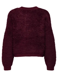 JDY Pullover & Sweatshirts*EIRA LIFE L/S ONECK CARDIGAN KNT NOOS cabernet