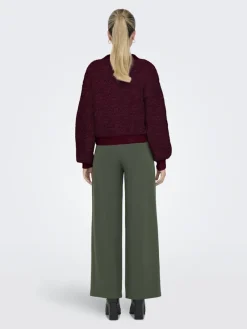 JDY Pullover & Sweatshirts*EIRA LIFE L/S ONECK CARDIGAN KNT NOOS cabernet