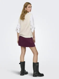 JDY Pullover & Sweatshirts*EIRA LIFE S/L ON BUTTON VEST KNT NOOS birch