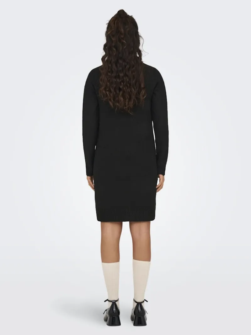 JDY Kleider*ELANORA L/S COWLNECK DRESS KNT NOOS Black