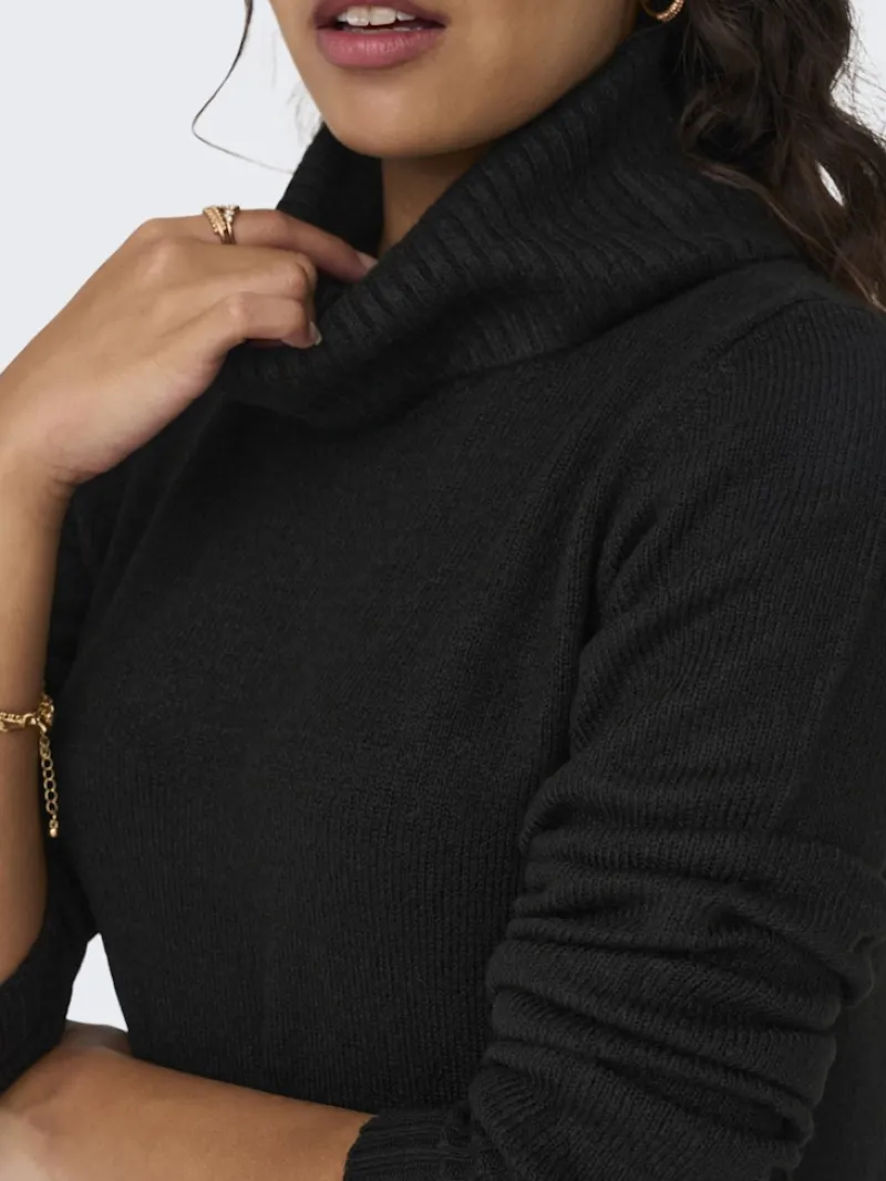 JDY Kleider*ELANORA L/S COWLNECK DRESS KNT NOOS Black