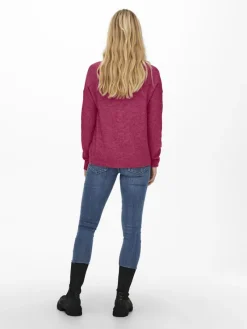 JDY Pullover & Sweatshirts*ELANORA L/S V-NECK PULLO. KNT NOOS granita