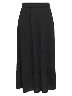 JDY Röcke*ESME LIFE HW MIDI SKIRT WVN Black
