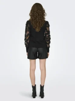 JDY Pullover & Sweatshirts*FAIRVIEW LIFE L/S SWEAT JRS NOOS Black