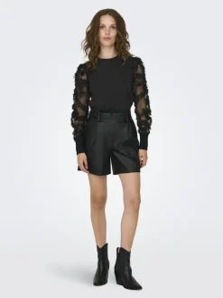 JDY Pullover & Sweatshirts*FAIRVIEW LIFE L/S SWEAT JRS NOOS Black