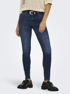 JDY Jeans*FINA MW SKINNY ANK JNS DB NOOS DNM Dark Blue Denim