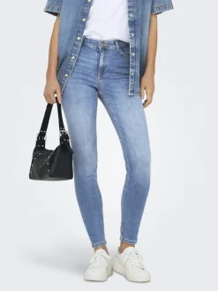 JDY Jeans*FINA MW SKINNY ANK JNS MB NOOS DNM Medium Blue Denim