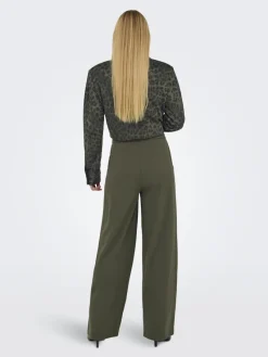 JDY Hosen*GEGGO LIFE BELT PANT JRS NOOS Black Olive