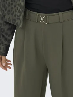 JDY Hosen*GEGGO LIFE BELT PANT JRS NOOS Black Olive