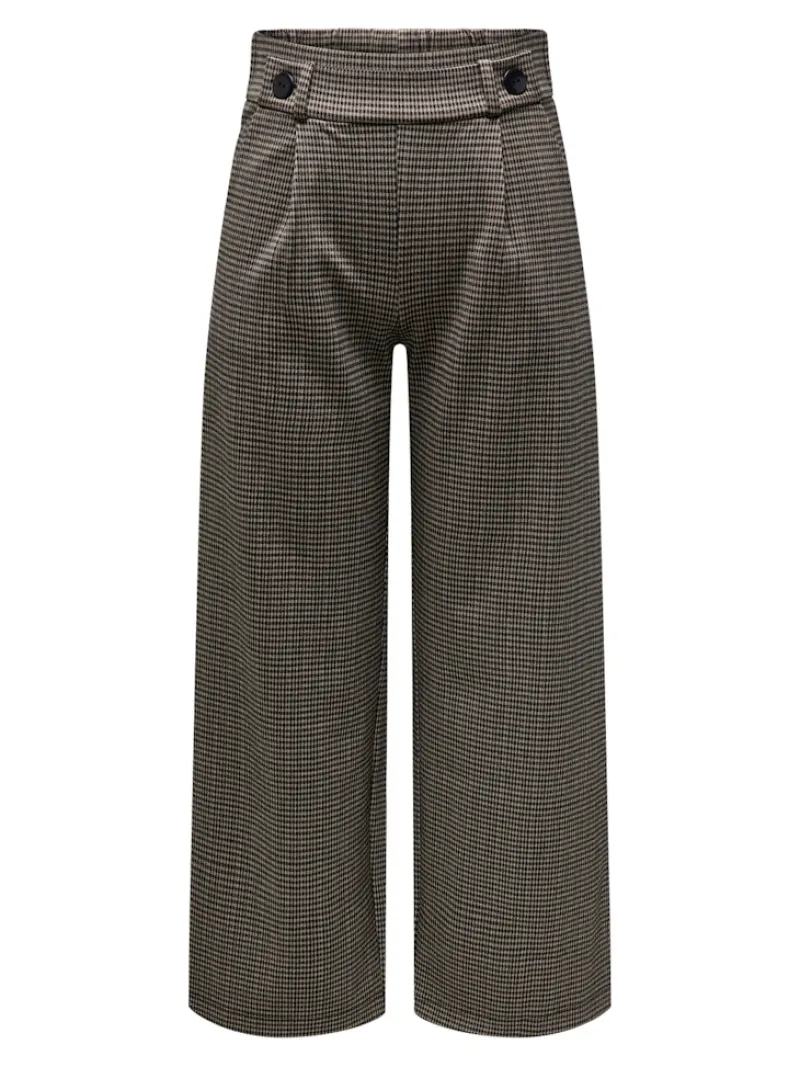 JDY Hosen*GEGGO MIA LONG CHECK PANT JRS NOOS cobblestone1