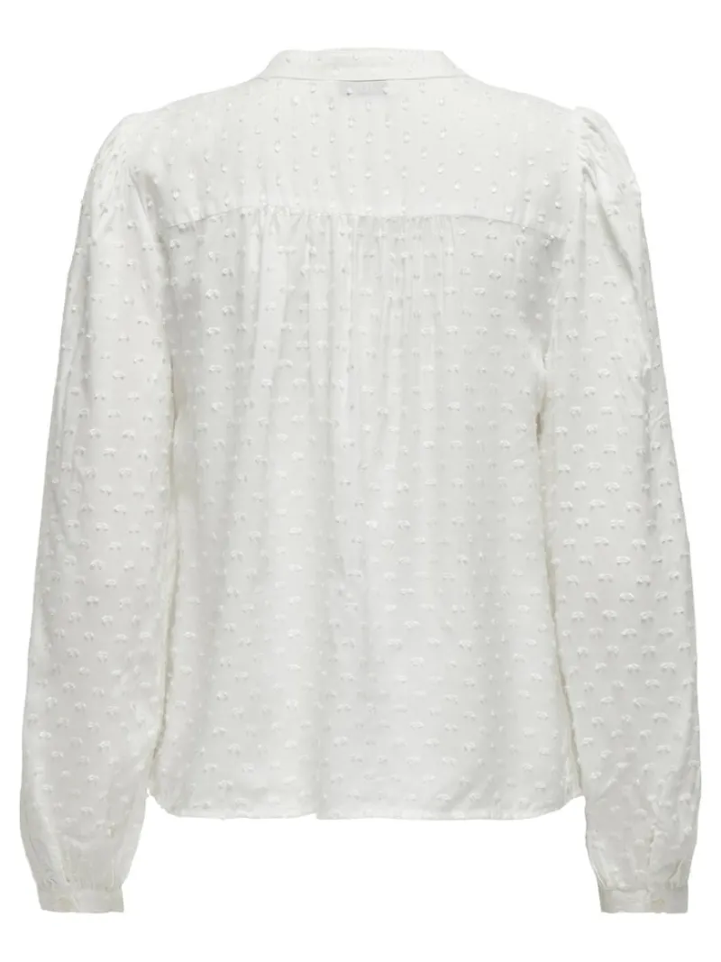 JDY Blusen*JADE LIFE L/S DOBBY LACE SHIRT WVN Cloud Dancer