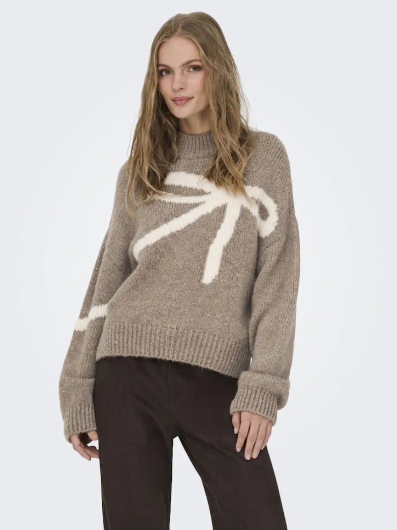 JDY Pullover & Sweatshirts*KILIAN L/S HN JACQUARD PULLOVER KNT Fossil