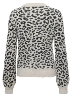 JDY Pullover & Sweatshirts*LORRAINE ANIMAL L/S PULLOVER KNT NOOS cement1
