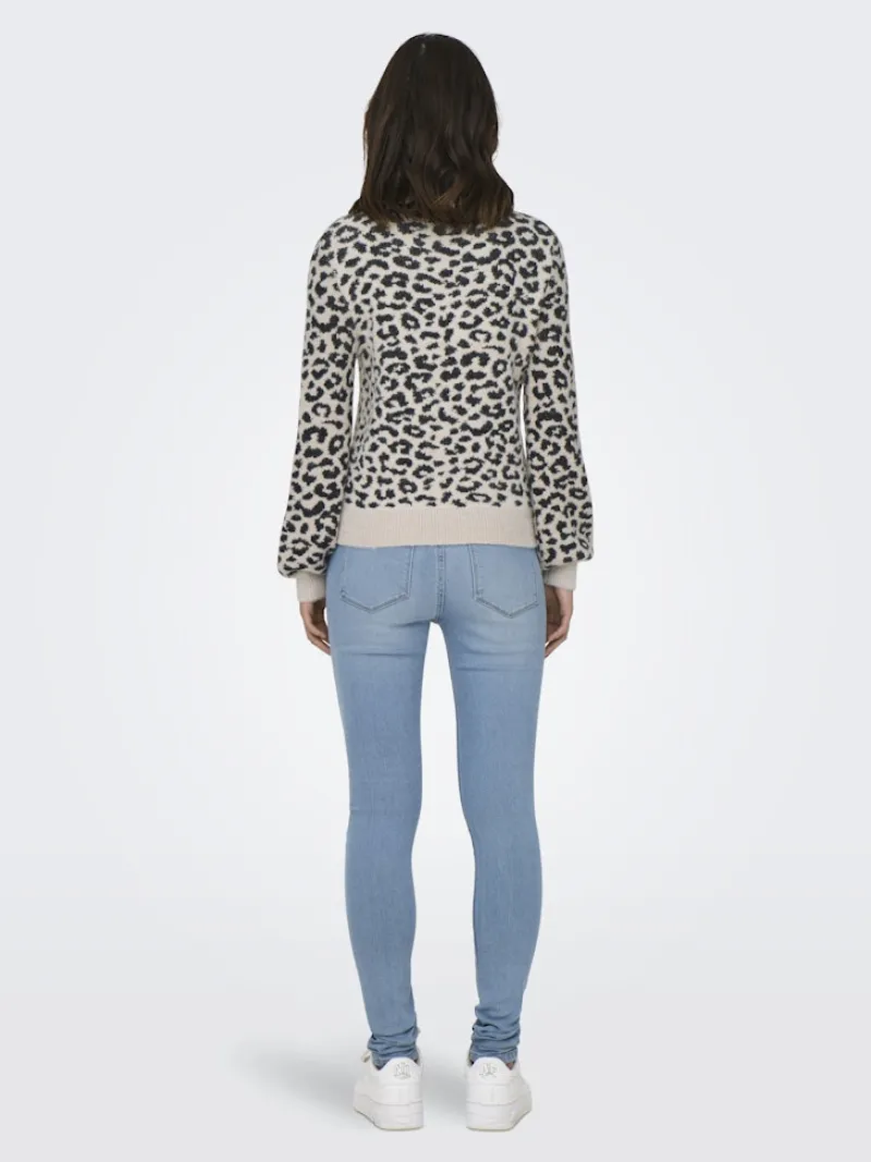 JDY Pullover & Sweatshirts*LORRAINE ANIMAL L/S PULLOVER KNT NOOS cement1