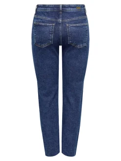 JDY Jeans*LULLU HWSTRAIGHT ANK JEANS DB NOOS Dark Blue Denim