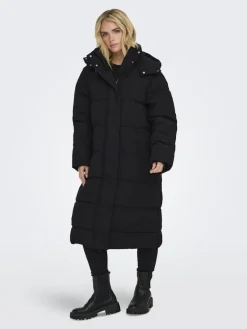 JDY Jacken*MAJA LONG PADDED JACKET OTW YFM NOOS Black