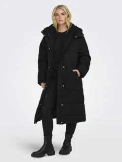 JDY Jacken*MAJA LONG PADDED JACKET OTW YFM NOOS Black