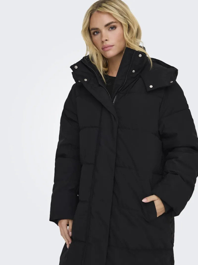JDY Jacken*MAJA LONG PADDED JACKET OTW YFM NOOS Black