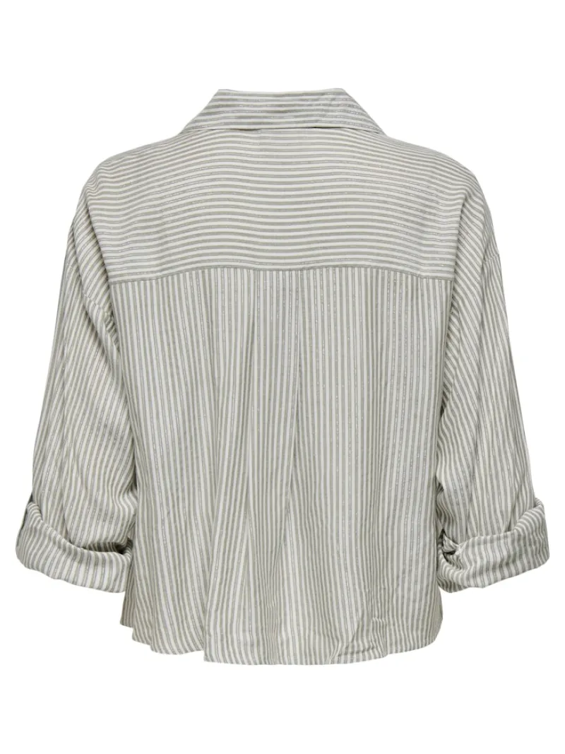 JDY Blusen*SELMA L/S KNOT LUREX SHIRT WVN cloud dancer2