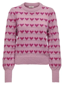 JDY Pullover & Sweatshirts*SIGRID LIFE L/S ON PUFF PULL KNT NOOS lilas