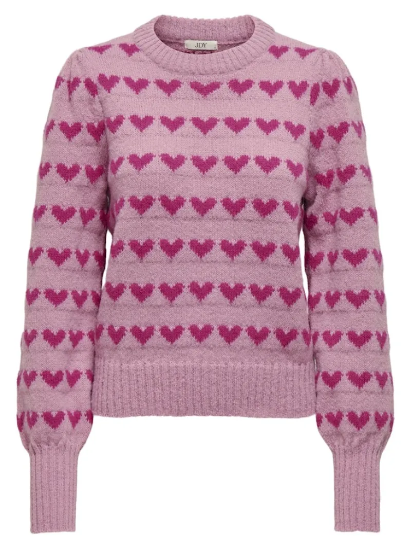 JDY Pullover & Sweatshirts*SIGRID LIFE L/S ON PUFF PULL KNT NOOS lilas