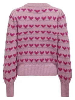 JDY Pullover & Sweatshirts*SIGRID LIFE L/S ON PUFF PULL KNT NOOS lilas