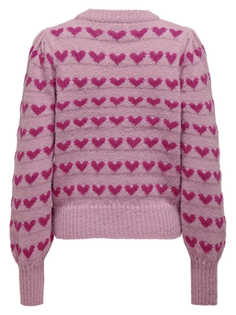 JDY Pullover & Sweatshirts*SIGRID LIFE L/S ON PUFF PULL KNT NOOS lilas