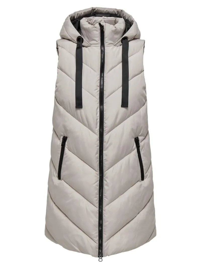 JDY Westen*SKYLAR LIFE HOOD WAISTCOAT OTW NOOS Chateau Gray