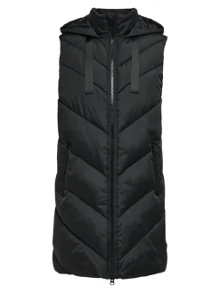 JDY Westen*SKYLAR LIFE HOOD WAISTCOAT OTW NOOS Black