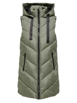 JDY Westen*SKYLAR LIFE HOOD WAISTCOAT OTW NOOS vetiver