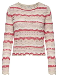 JDY Pullover & Sweatshirts*SUN LAY L/S BOATNECK PULLOV. KNT NOOS sandshell