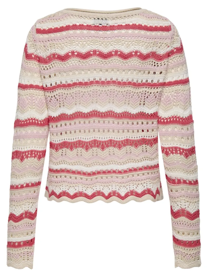 JDY Pullover & Sweatshirts*SUN LAY L/S BOATNECK PULLOV. KNT NOOS sandshell