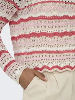 JDY Pullover & Sweatshirts*SUN LAY L/S BOATNECK PULLOV. KNT NOOS sandshell