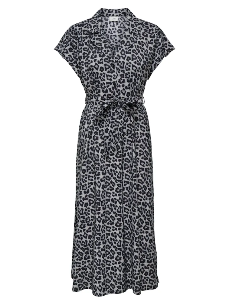 JDY Kleider*TROYA LIFE S/L MIDI DRESS WVN DIA monument