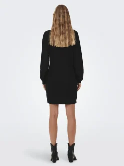 JDY Kleider*WHITNEY MEGAN L/S BOAT DRESS KNT NOOS Black