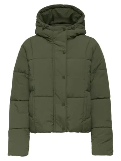 JDY Jacken*WONDER SHORT HOOD PUFFER OTW SIJ Ivy Green