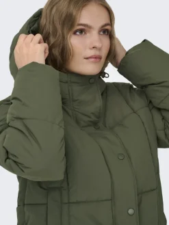 JDY Jacken*WONDER SHORT HOOD PUFFER OTW SIJ Ivy Green