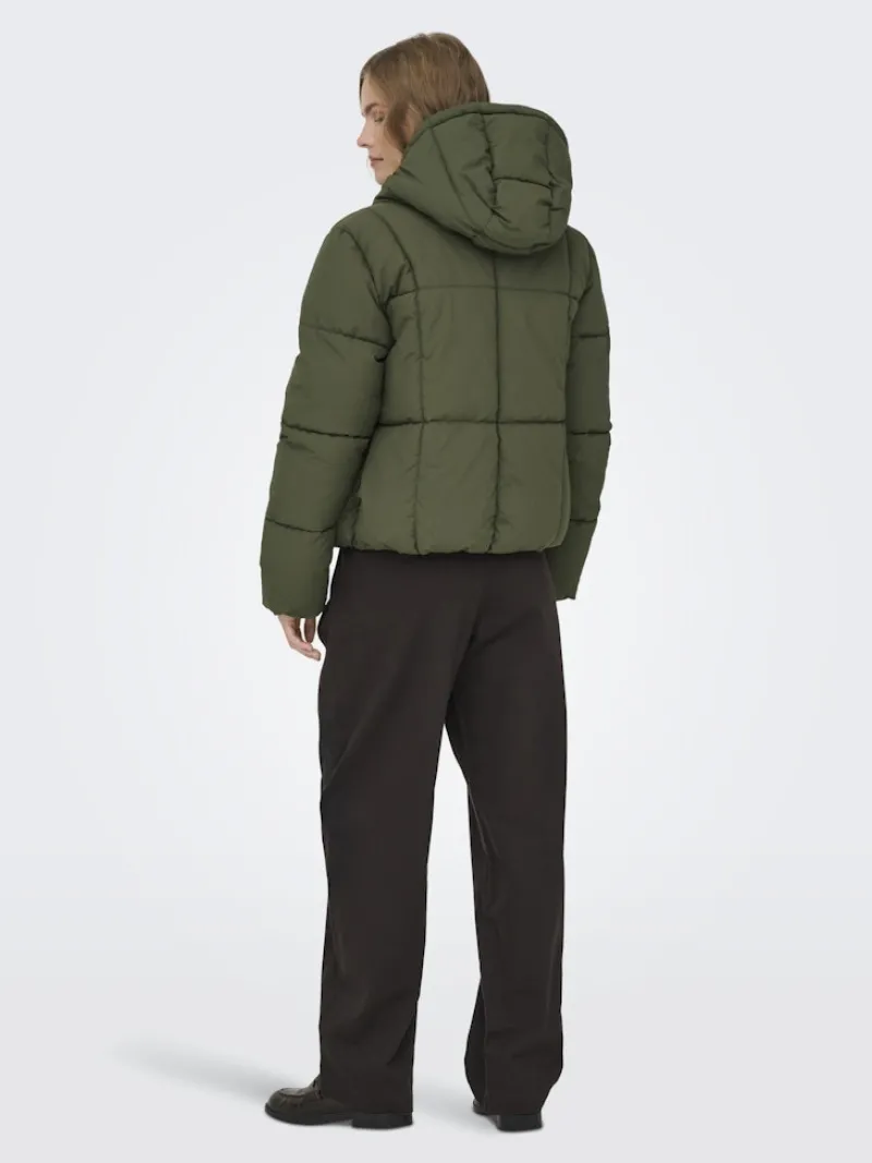 JDY Jacken*WONDER SHORT HOOD PUFFER OTW SIJ Ivy Green