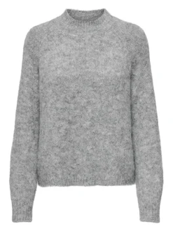 JDY Pullover & Sweatshirts*ZOEY LIFE L/S HN RAGLAN PUL KNT NOOS Light Grey Melange