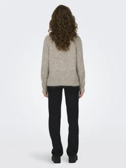 JDY Pullover & Sweatshirts*ZOEY LIFE L/S HN RAGLAN PUL KNT NOOS Chateau Gray