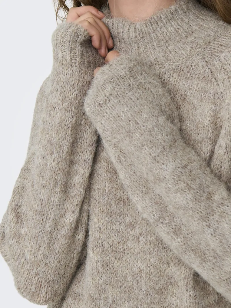 JDY Pullover & Sweatshirts*ZOEY LIFE L/S HN RAGLAN PUL KNT NOOS Chateau Gray