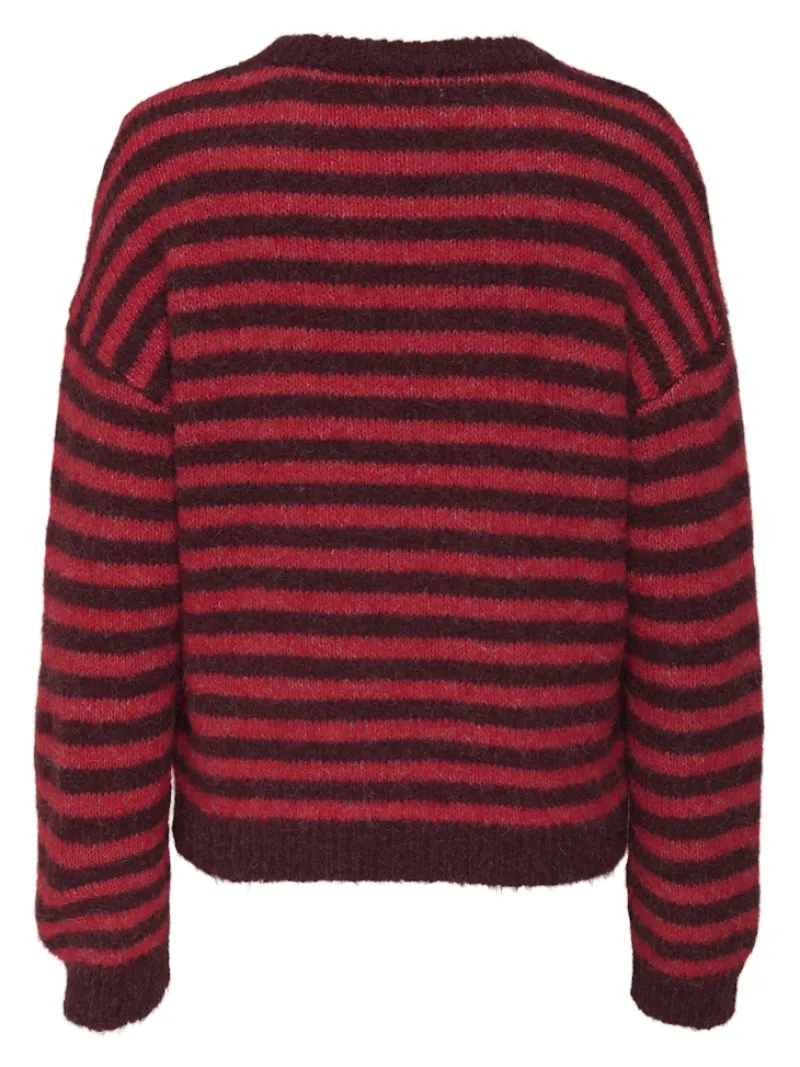 JDY Pullover & Sweatshirts*ZOEY LIFE L/S ON DROPSH PULL KNT NOOS maroon banner