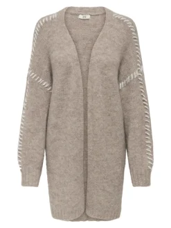 JDY Pullover & Sweatshirts*ZOEY LIFE L/S STITCH CARDIGAN KNT Chateau Gray