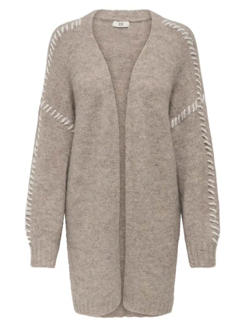 JDY Pullover & Sweatshirts*ZOEY LIFE L/S STITCH CARDIGAN KNT Chateau Gray