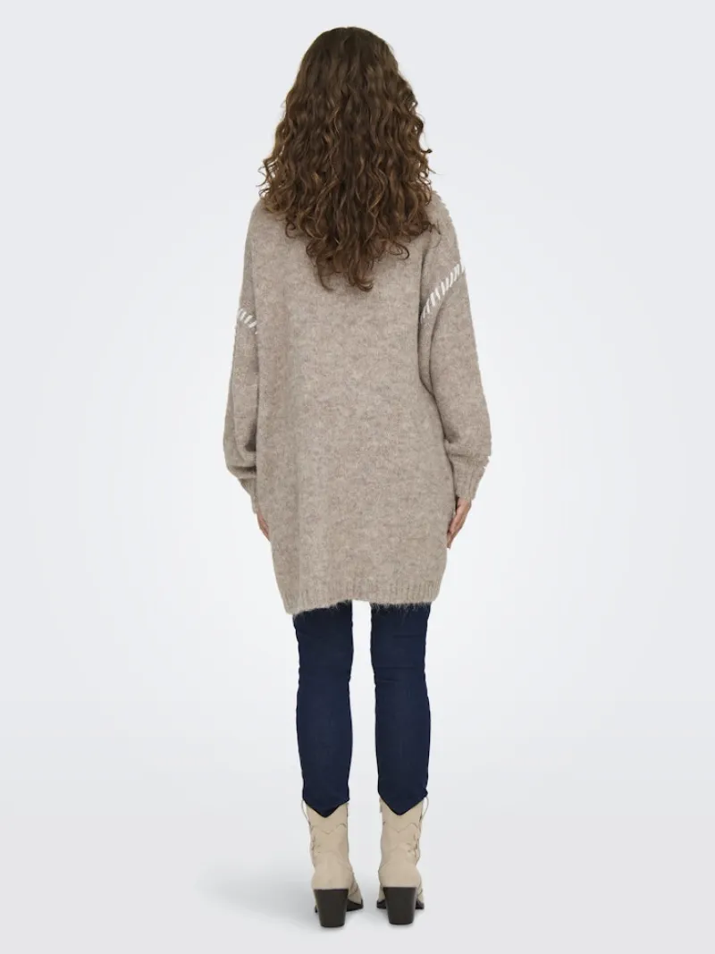 JDY Pullover & Sweatshirts*ZOEY LIFE L/S STITCH CARDIGAN KNT Chateau Gray