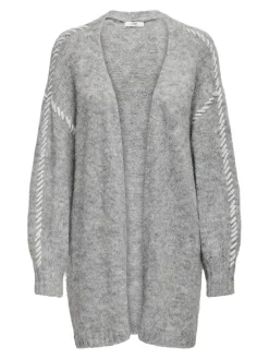 JDY Pullover & Sweatshirts*ZOEY LIFE L/S STITCH CARDIGAN KNT Light Grey Melange