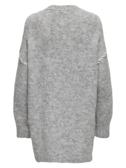 JDY Pullover & Sweatshirts*ZOEY LIFE L/S STITCH CARDIGAN KNT Light Grey Melange