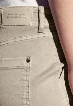Street One Hosen*Jeans im Cargo-Look beige washed